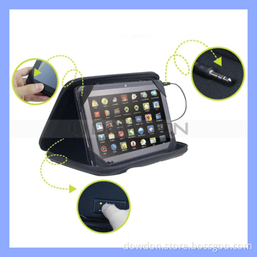 Leather Case Tablet Stand Speaker for 7inch Tablet